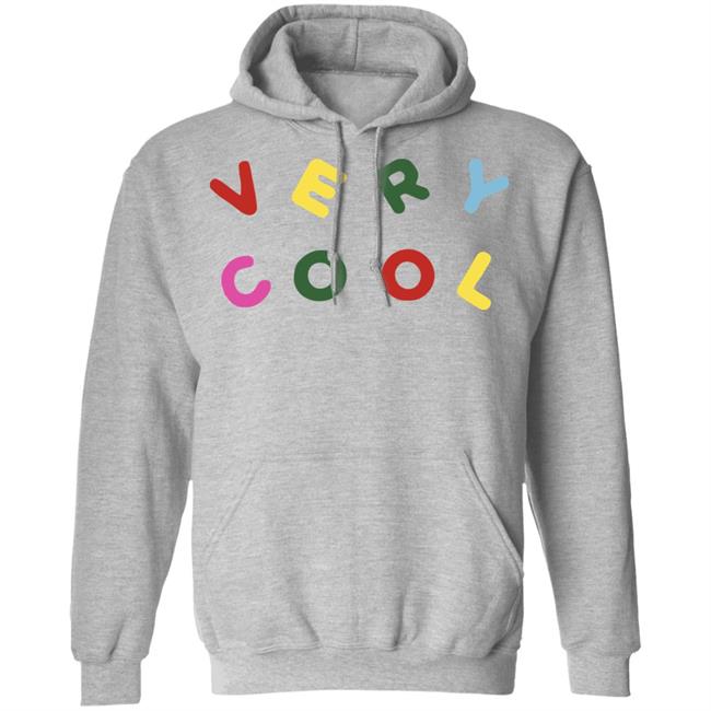 VERY COOL shirt white hoodie t shirt VERY COOL shirt white hoodie t shirt