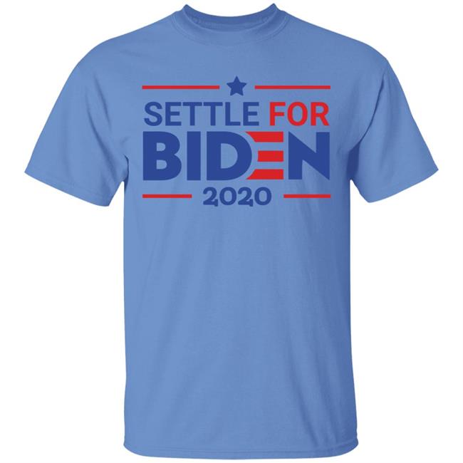 Settle For Biden T Shirt White Cothing plus size Settle For Biden T Shirt White Cothing plus size