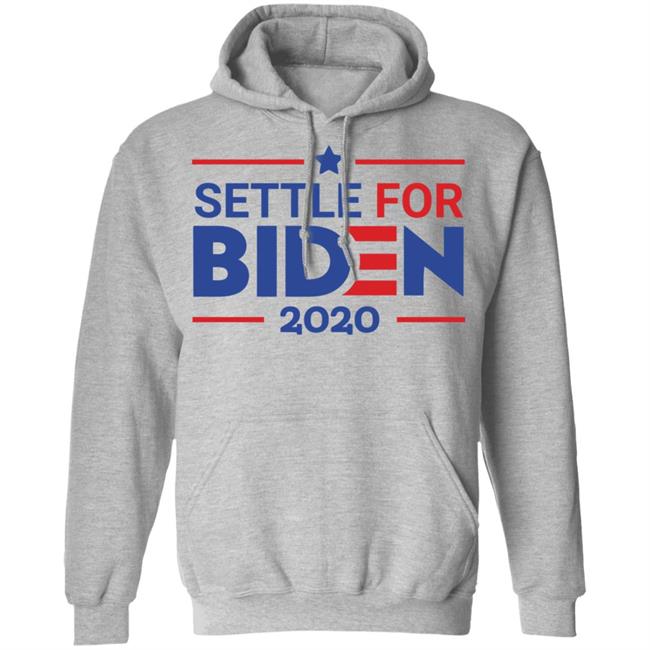 Settle For Biden T Shirt White Cothing plus size Settle For Biden T Shirt White Cothing plus size
