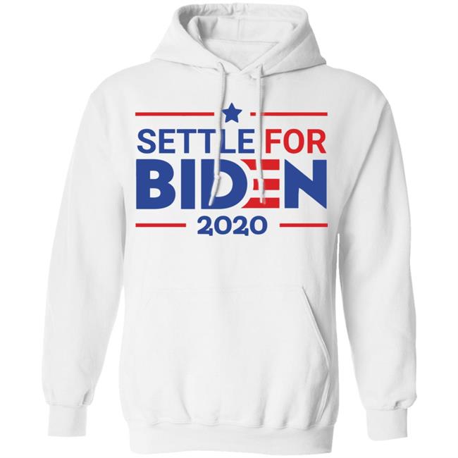 Settle For Biden T Shirt White Cothing plus size Settle For Biden T Shirt White Cothing plus size