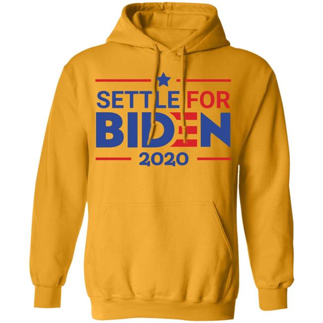 Settle For Biden T Shirt White Cothing plus size Settle For Biden T Shirt White Cothing plus size
