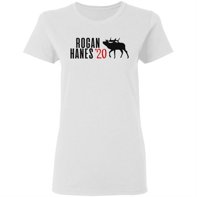 Rogan Hanes 2020 White T Shirt Rogan Hanes 2020 White T Shirt