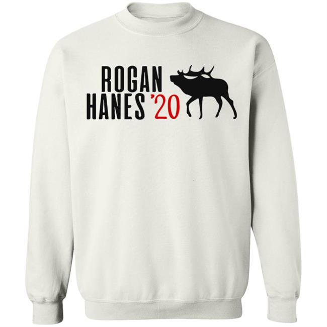 Rogan Hanes 2020 White T Shirt Rogan Hanes 2020 White T Shirt