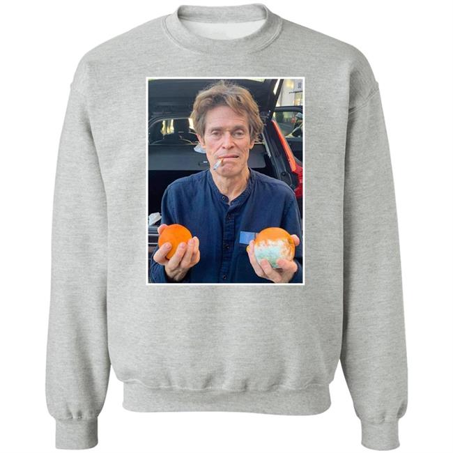 William Dafoe Smoking Cigarette With Two Oranges One Of Them Moldy Shirt William Dafoe Smoking Cigarette With Two Oranges One Of Them Moldy Shirt