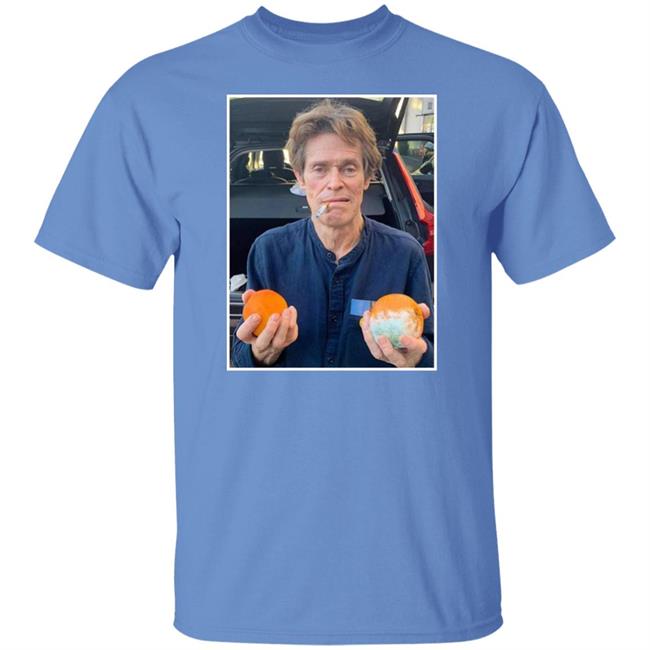 William Dafoe Smoking Cigarette With Two Oranges One Of Them Moldy Shirt William Dafoe Smoking Cigarette With Two Oranges One Of Them Moldy Shirt