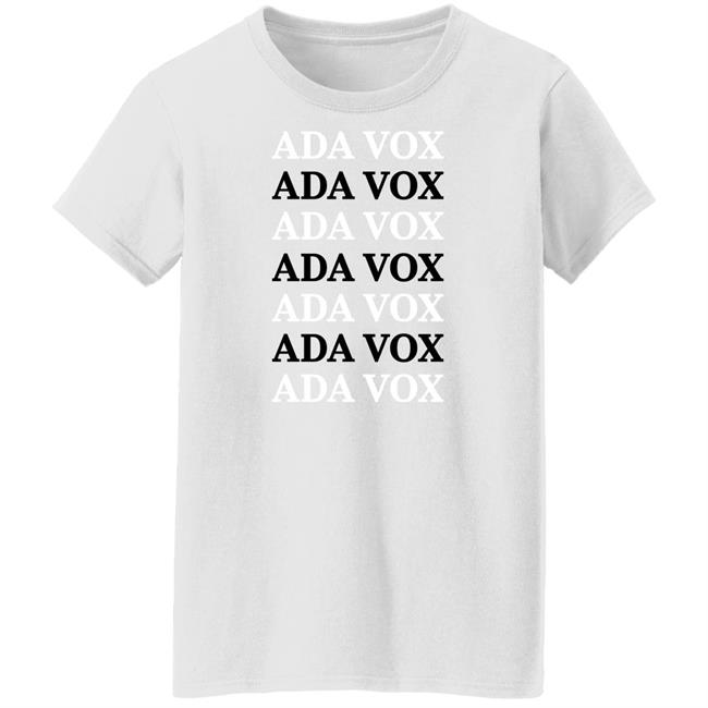 Teamadavox Ada Vox T Shirt Ada Vox Merch Teamadavox Ada Vox T Shirt Ada Vox Merch