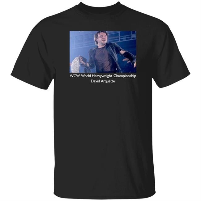 Wcw World Heavyweight Championship David Arquette Shirt Liz Finnegan