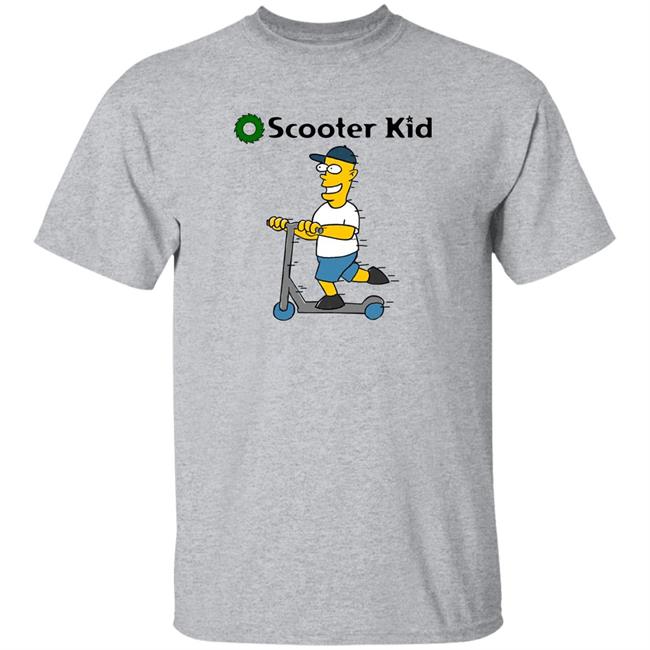 Don't Over Think Shit Store The Scooter Kid Shirt Don't Over Think Shit Store The Scooter Kid Shirt