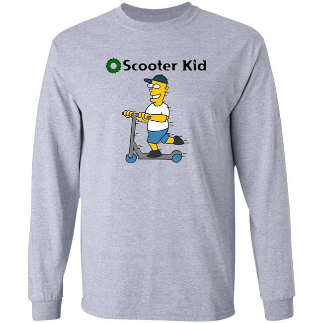 Don't Over Think Shit Store The Scooter Kid Shirt Don't Over Think Shit Store The Scooter Kid Shirt