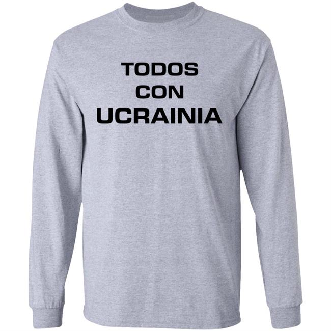 Todos Con Ucrainia Shirt All With Ukraine Shirt Hoodie Sweatshirt Andrey Lunin Todos Con Ucrainia Shirt All With Ukraine Shirt Hoodie Sweatshirt Andrey Lunin