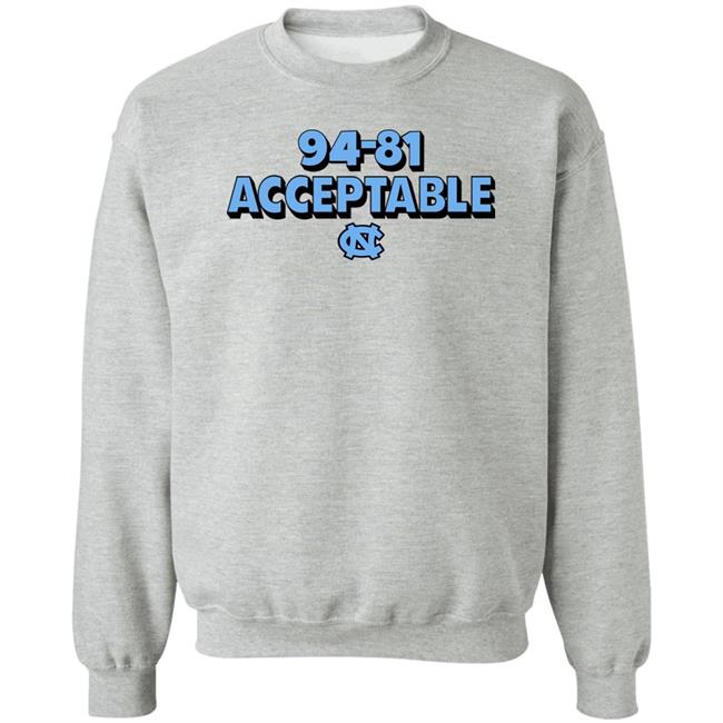 North Carolina Basketball 94-81 Acceptable Shirt Darren Rovell North Carolina Basketball 94-81 Acceptable Shirt Darren Rovell
