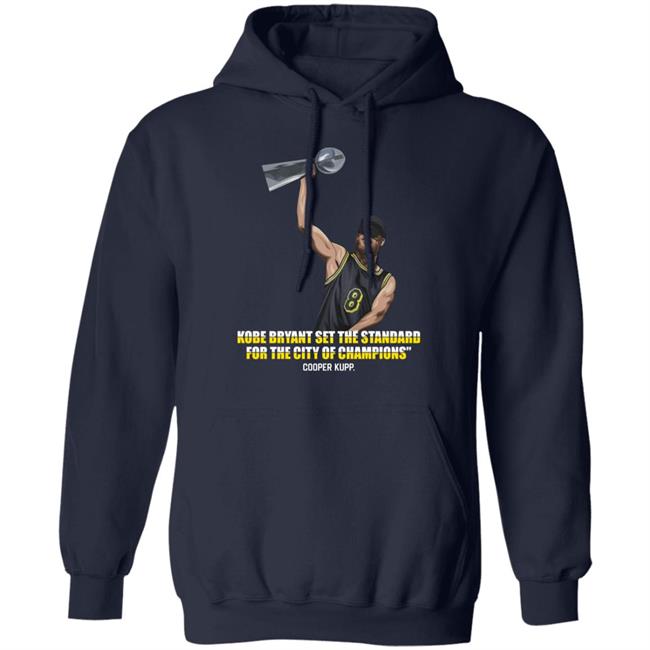 Cooper Kupp Kobe Bryant Set The Standard For The City Of Champions Shirt Cooper Kupp Kobe Bryant Set The Standard For The City Of Champions Shirt