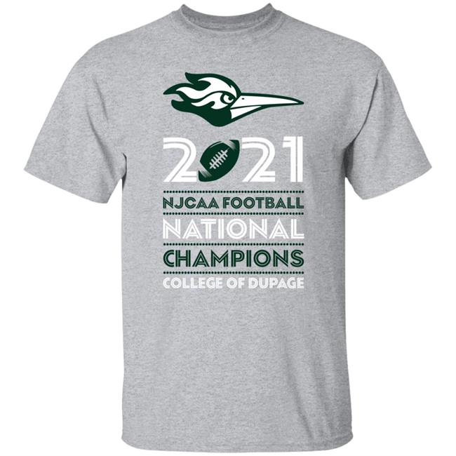 2021 Njcaa Football National Champions College Of Dupage Shirt Asher O'hara