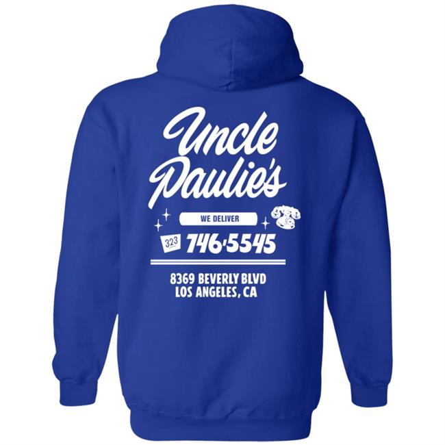 Uncle Paulie's Deli Merch Uncle Paulies Hoodie Pete Davidson Wearing Uncle Paulies Hoodie