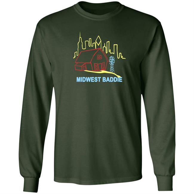 Midwest Baddie Sweatshirt Caucasian James Merch Midwest Baddie Sweatshirt Caucasian James Merch