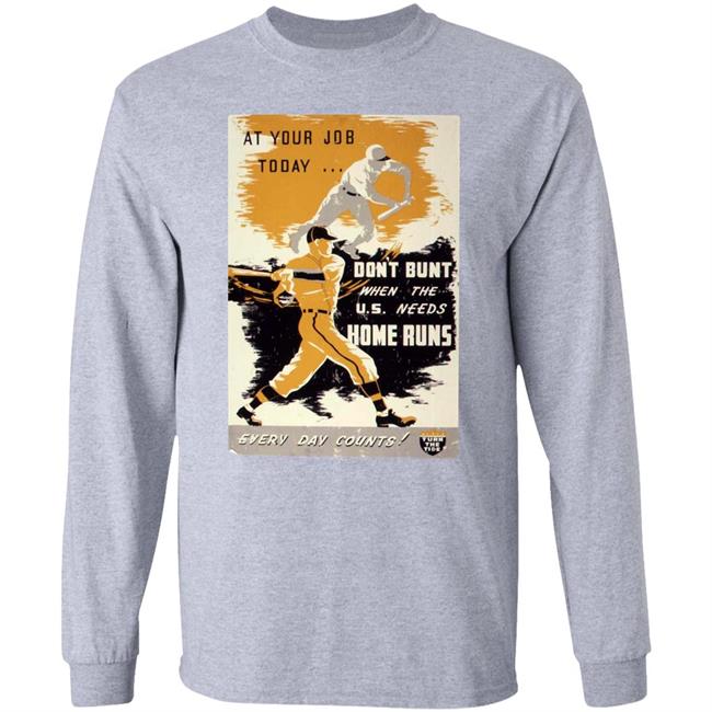 Sabriconography At Your Job Today Don't Bunt When The U.S. Needs Home Runs Every Day Counts Shirt Sabriconography At Your Job Today Don't Bunt When The U.S. Needs Home Runs Every Day Counts Shirt