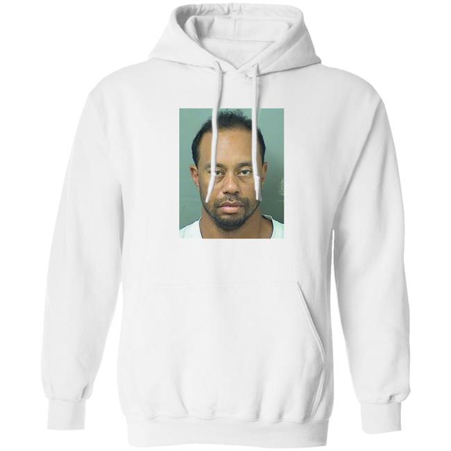 Fan Wearing Tiger Woods Mugshot Shirt Wegent Fan Wearing Tiger Woods Mugshot Shirt Wegent
