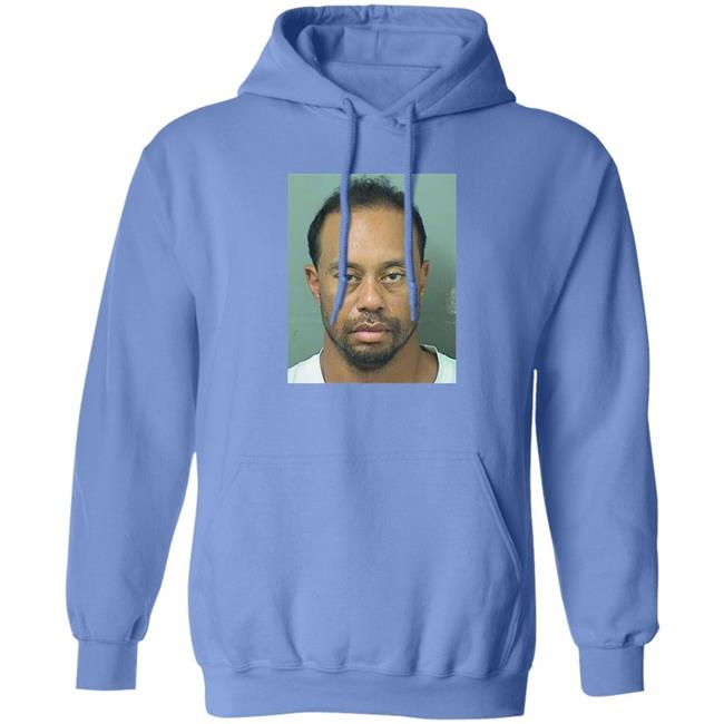 Fan Wearing Tiger Woods Mugshot Shirt Wegent Fan Wearing Tiger Woods Mugshot Shirt Wegent
