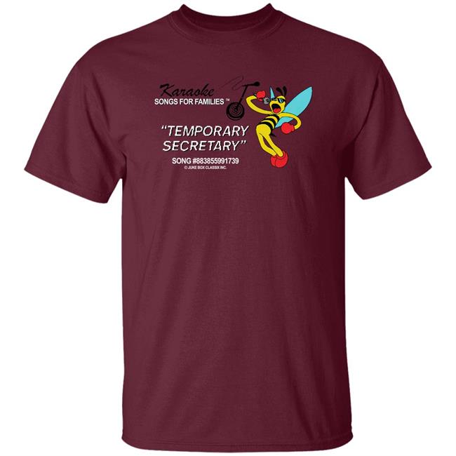 Temporary Secretary Shirt Mega64 Merch Karaoke Songs For Families Temporary Secretary Shirt Temporary Secretary Shirt Mega64 Merch Karaoke Songs For Families Temporary Secretary Shirt