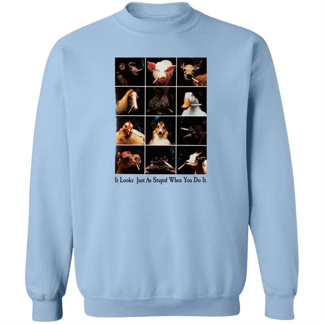 It Looks Just As Stupid When You Do It Shirt Houellebecq_2 Rob Youth Against Tobacco