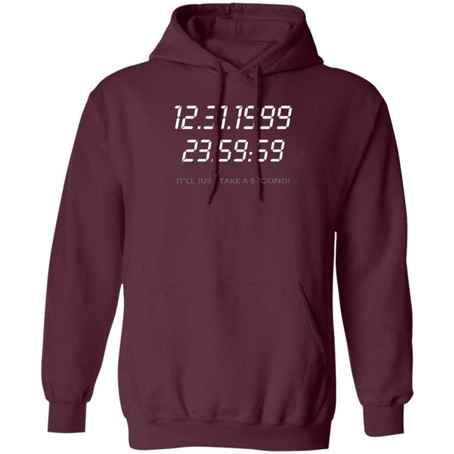 12 31 1999 It'll Just Take A Second Long Sleeves T-Shirt Moschino Y2K