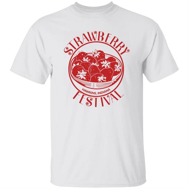 Stranger Things 4 Merch Stranger Things Season 4 Millie Bobby Brown Strawberry Festival Ringer Shirt