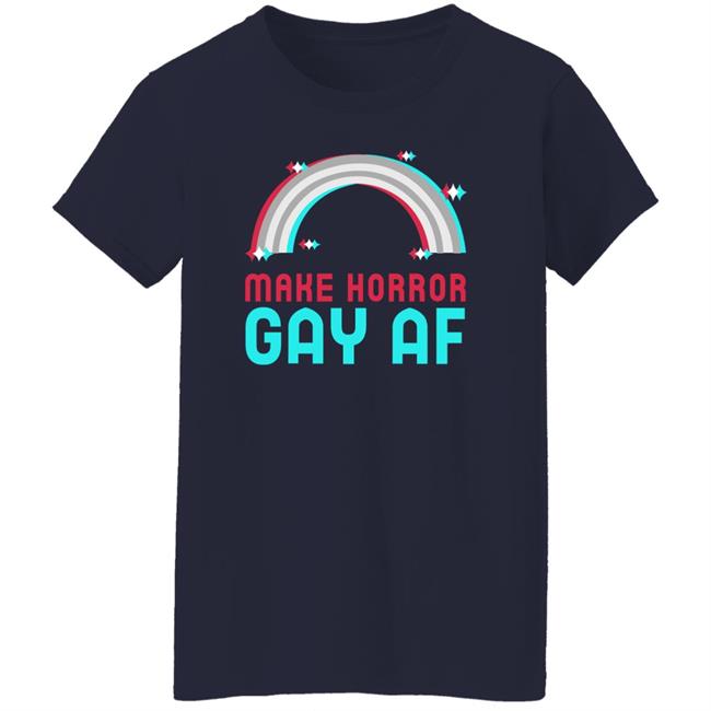 CuratorOfHorror Horror Oasis Merch Make Horror Gay Af Shirt