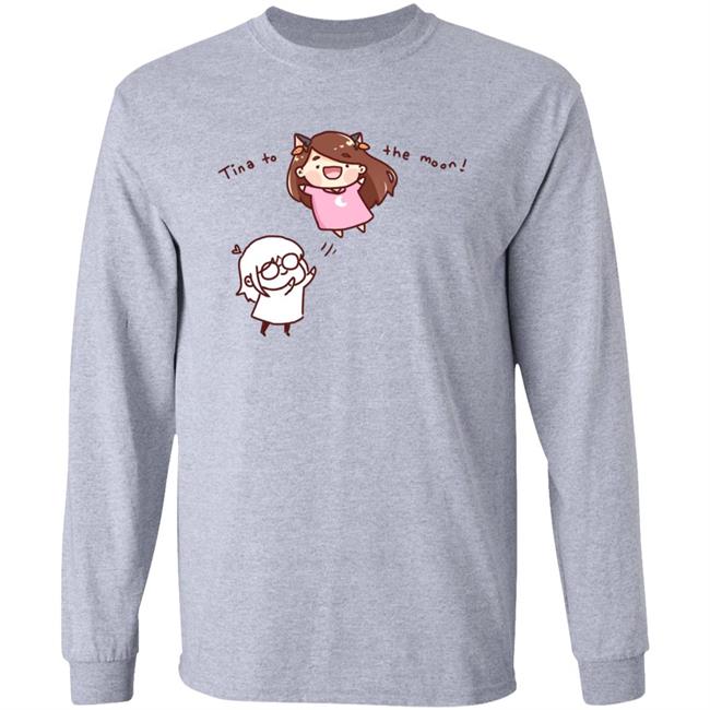 Tina To The Moon Shirt Lily Tina To The Moon Shirt Tina Kitten Tina To The Moon Shirt Hoodie Sweatshirt