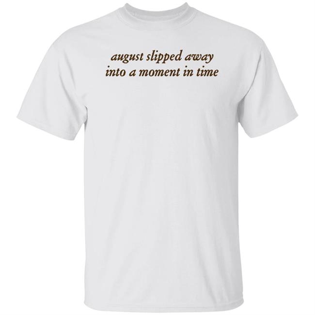 Urban Outfitters X Taylor Swift Shirt August Slipped Away Into A Moment In Time Shirt