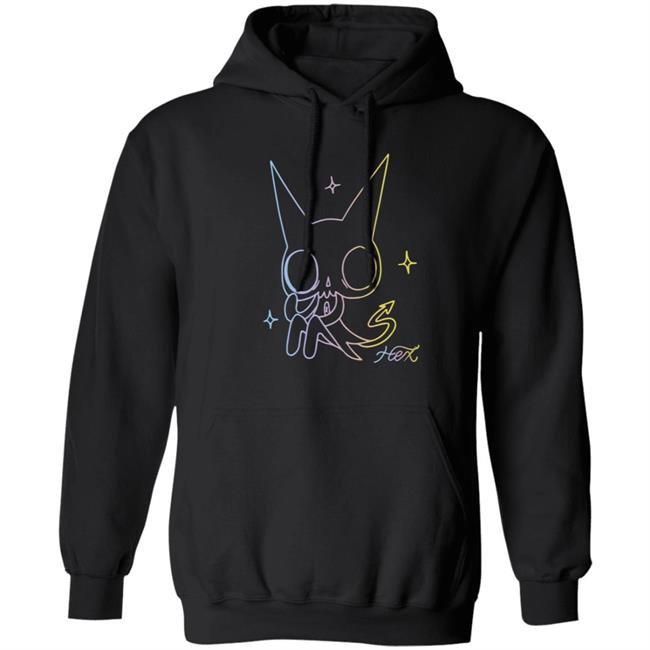 Hex Merch Dawko Buttons Rainbow Hoodie