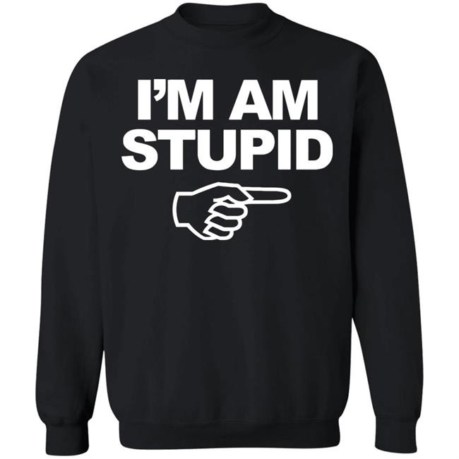 I'm Am Stupid T Shirt Black Hoodie Sweatshirt I'm Am Stupid T Shirt Black Hoodie Sweatshirt