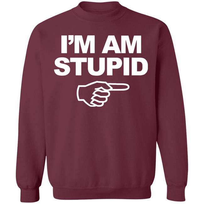 I'm Am Stupid T Shirt Black Hoodie Sweatshirt I'm Am Stupid T Shirt Black Hoodie Sweatshirt