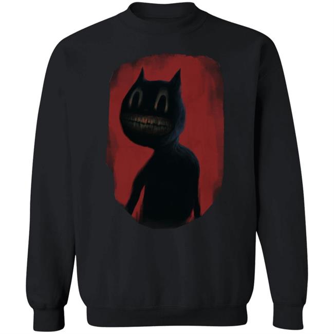 Cartoon Cat SHIRT Black Hoodie Sweatshirt Cartoon Cat SHIRT Black Hoodie Sweatshirt