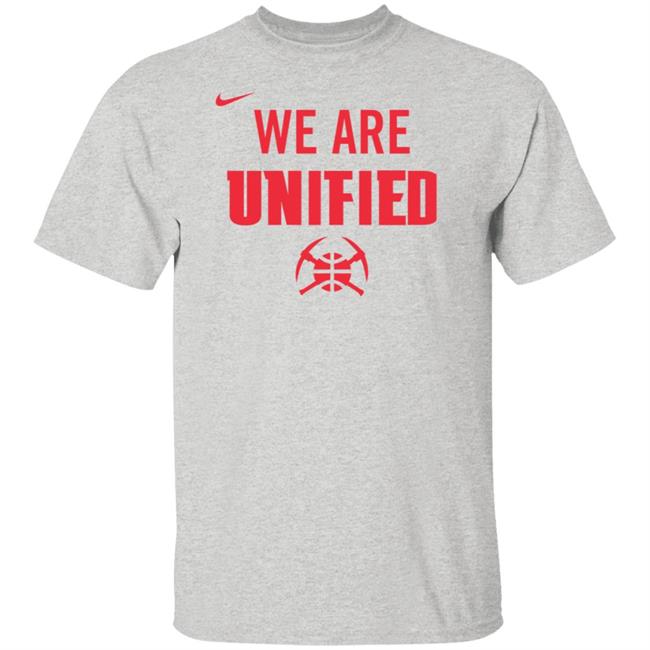 Denver Nuggets We Are Unified Shirt We Are Unified Warm Up Long Sleeves T-Shirt Denver Nuggets We Are Unified Shirt We Are Unified Warm Up Long Sleeves T-Shirt