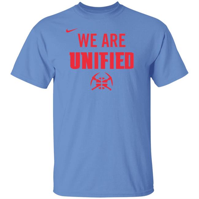 Denver Nuggets We Are Unified Shirt We Are Unified Warm Up Long Sleeves T-Shirt Denver Nuggets We Are Unified Shirt We Are Unified Warm Up Long Sleeves T-Shirt