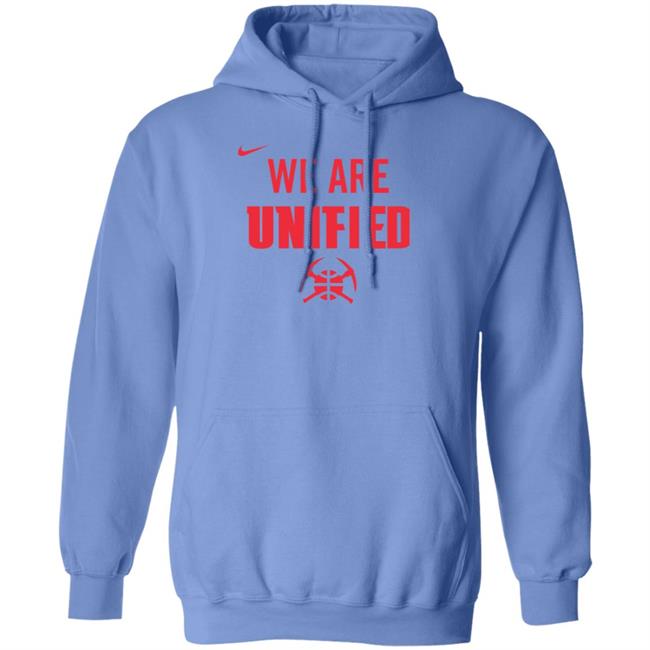 Denver Nuggets We Are Unified Shirt We Are Unified Warm Up Long Sleeves T-Shirt Denver Nuggets We Are Unified Shirt We Are Unified Warm Up Long Sleeves T-Shirt