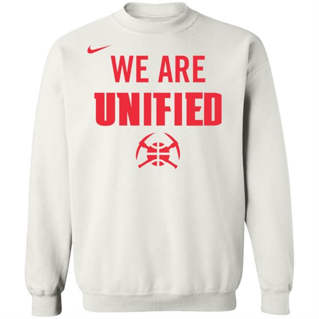 Denver Nuggets We Are Unified Shirt We Are Unified Warm Up Long Sleeves T-Shirt Denver Nuggets We Are Unified Shirt We Are Unified Warm Up Long Sleeves T-Shirt