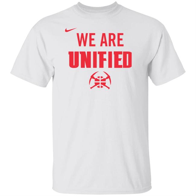 Denver Nuggets We Are Unified Shirt We Are Unified Warm Up Long Sleeves T-Shirt Denver Nuggets We Are Unified Shirt We Are Unified Warm Up Long Sleeves T-Shirt