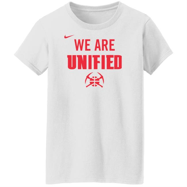 Denver Nuggets We Are Unified Shirt We Are Unified Warm Up Long Sleeves T-Shirt Denver Nuggets We Are Unified Shirt We Are Unified Warm Up Long Sleeves T-Shirt