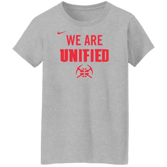 Denver Nuggets We Are Unified Shirt We Are Unified Warm Up Long Sleeves T-Shirt Denver Nuggets We Are Unified Shirt We Are Unified Warm Up Long Sleeves T-Shirt