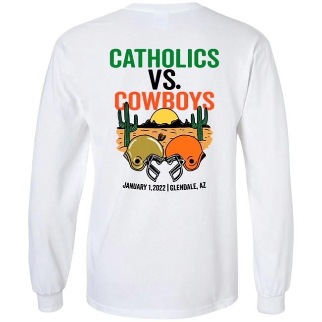 Barstool Store Catholics Vs Cowboys Hoodie Barstool Store Catholics Vs Cowboys Hoodie