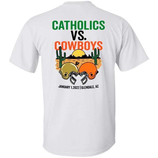 Barstool Store Catholics Vs Cowboys Hoodie Barstool Store Catholics Vs Cowboys Hoodie