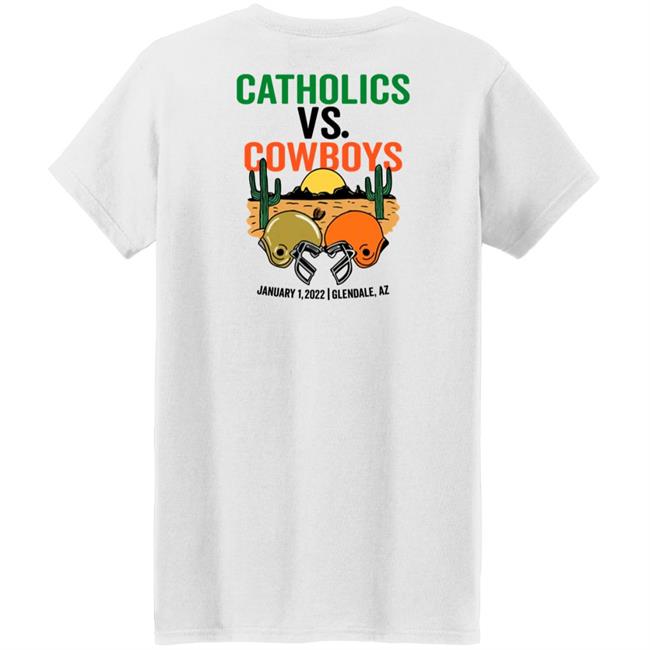 Barstool Store Catholics Vs Cowboys Hoodie Barstool Store Catholics Vs Cowboys Hoodie