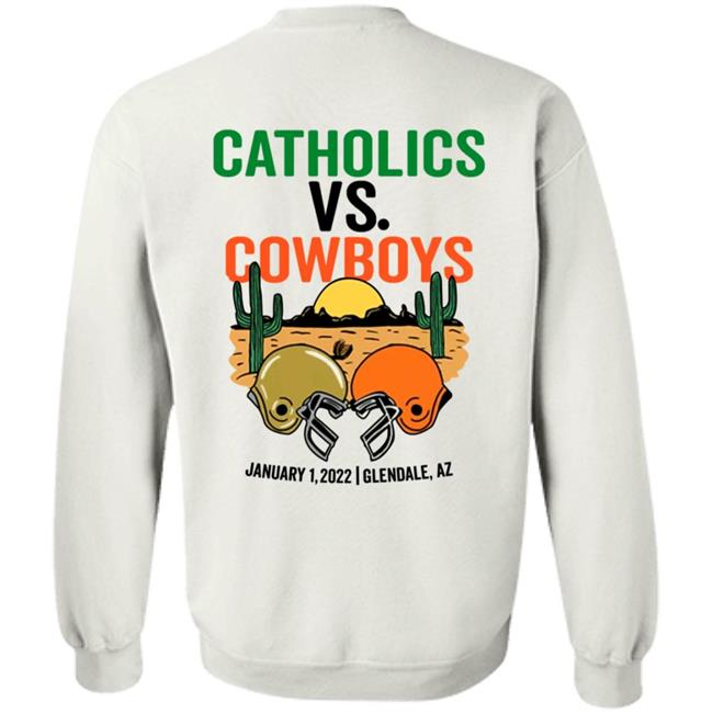 Barstool Store Catholics Vs Cowboys Hoodie Barstool Store Catholics Vs Cowboys Hoodie