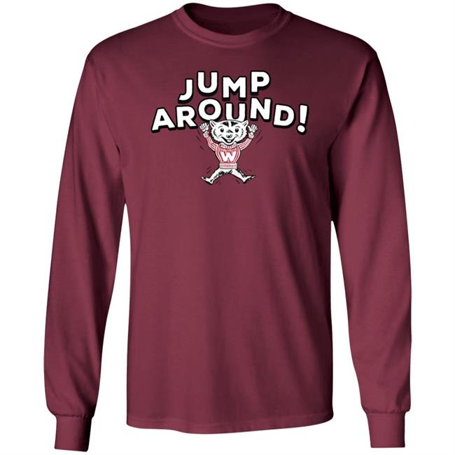 Wisconsin Jump Around Shirt Homefield Apperal Wisconsin Jump Around Shirt Homefield Apperal