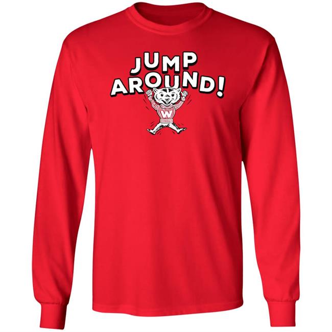 Wisconsin Jump Around Shirt Homefield Apperal Wisconsin Jump Around Shirt Homefield Apperal