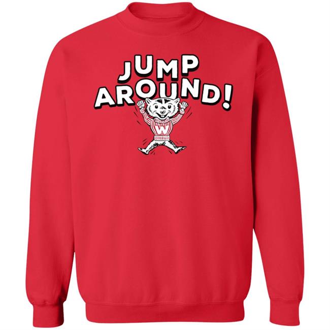 Wisconsin Jump Around Shirt Homefield Apperal Wisconsin Jump Around Shirt Homefield Apperal