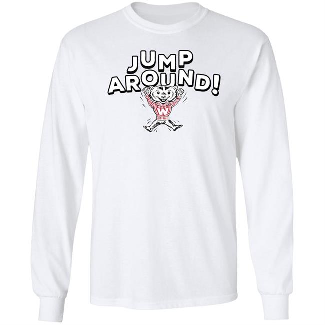 Wisconsin Jump Around Shirt Homefield Apperal Wisconsin Jump Around Shirt Homefield Apperal