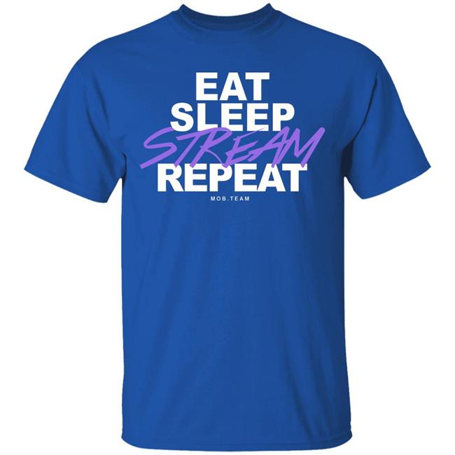 Eat,Sleep, Stream & Repeat Black Hoodie Eat,Sleep, Stream & Repeat Black Hoodie
