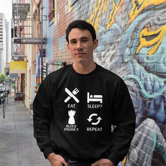 Eat Sleep Bleed Repeat Hot Shirt Eat Sleep Bleed Engine 3 Repeat Hot Hoodie Hoodie